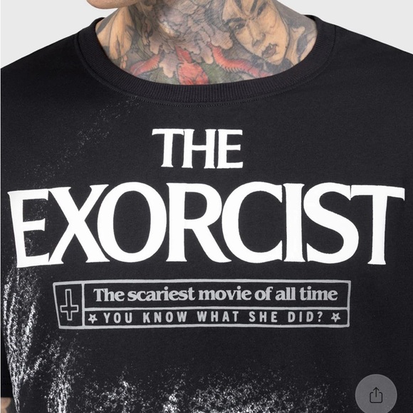 🏷️BNWT Killstar Exorcist Regan Black Graphic Tunic Top - Picture 5 of 7